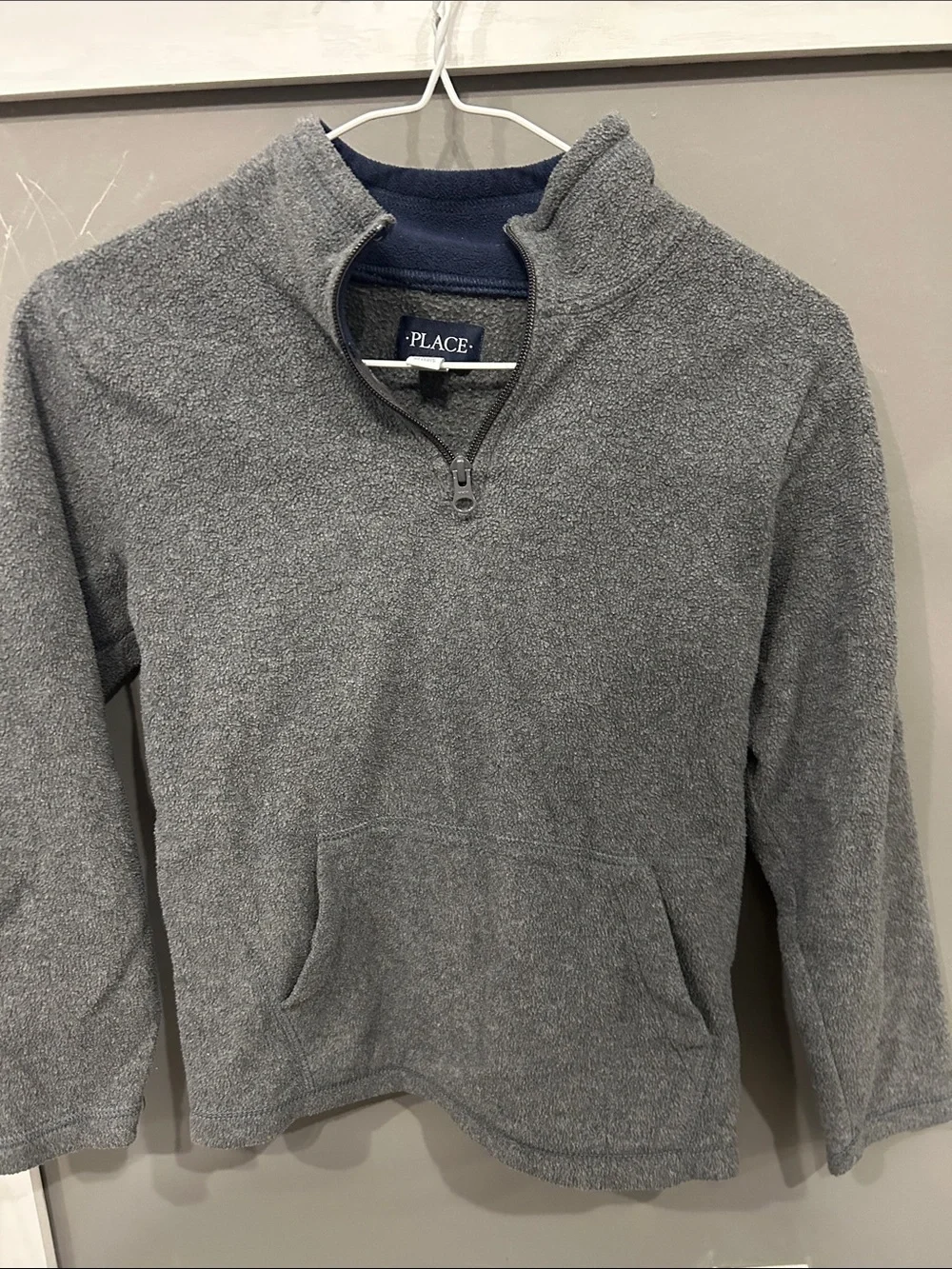 The Children's Place Gray Half-Zip Fleece Pullover